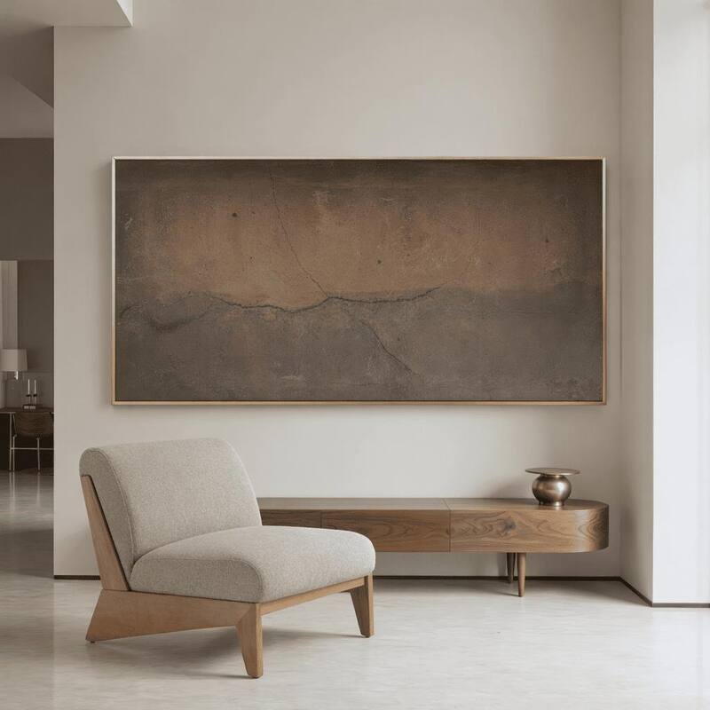 Divani Casa Vance Modern Sand Fabric & Wood Accent Chair