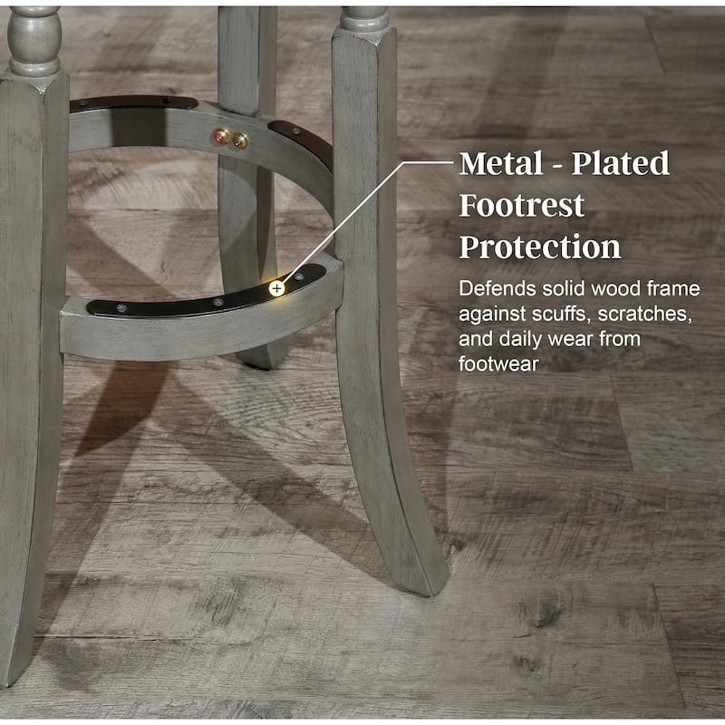 DTY Indoor Living Palmer Lake Backless Swivel Counter or Bar Stool