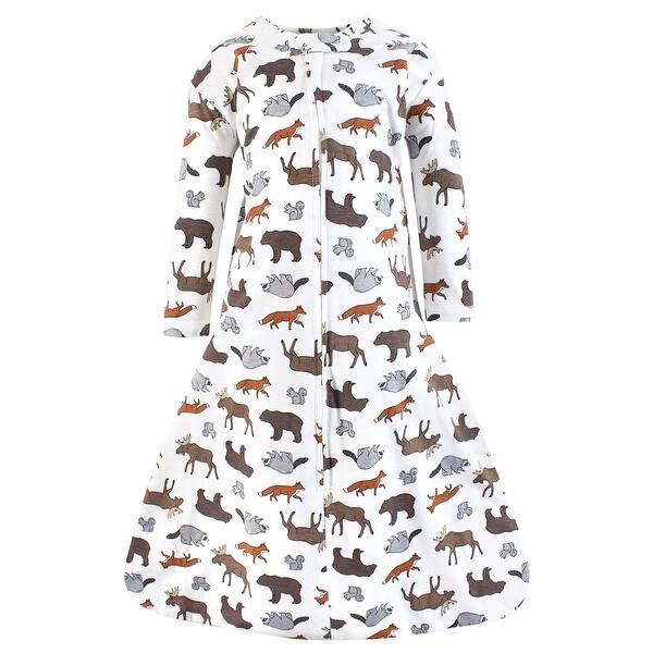 slide 1 of 1, Hudson Baby Infant Boy Long Sleeve Cotton Jersey Sleeping Bag, Sack, Blanket, Animal Adventure
