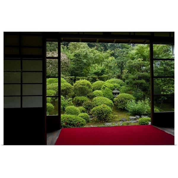 "Meditation view, Anraku-ji temple" Poster Print