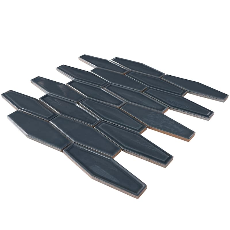 Honeycomb 1.5" x 4.9" Glossy Porcelain Mosaic Tile