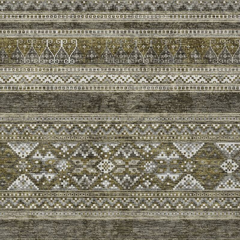 HomeRoots Southwestern Transitional Rectangle Outdoor Rug