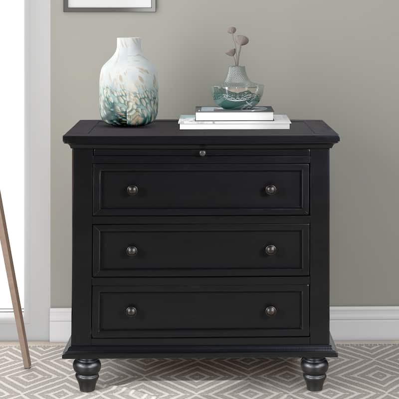 3-Drawer Storage Wood Cabinet,