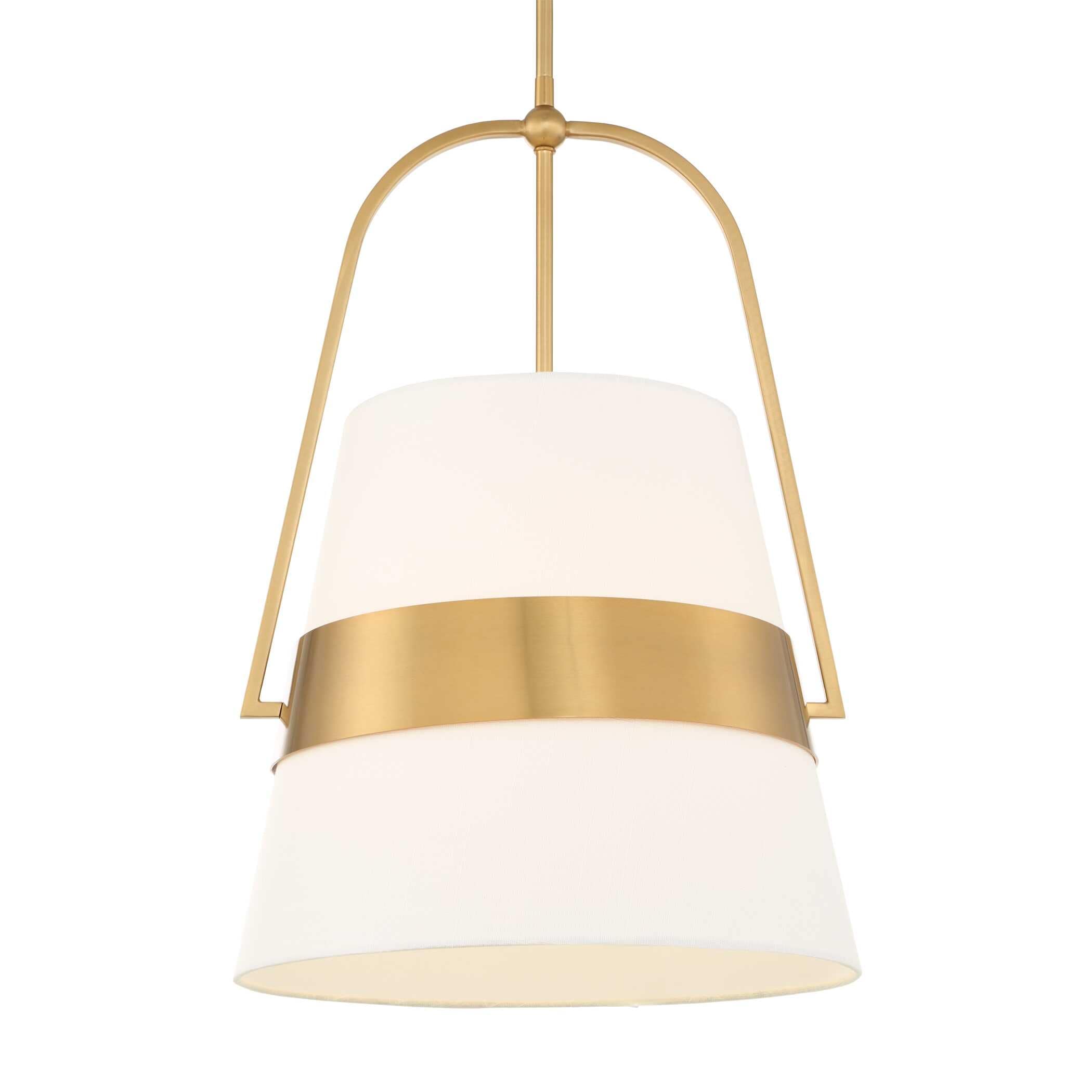 Uttermost Harness 1 Light Shade Pendant - 15"W x 15"D x 23.25"H