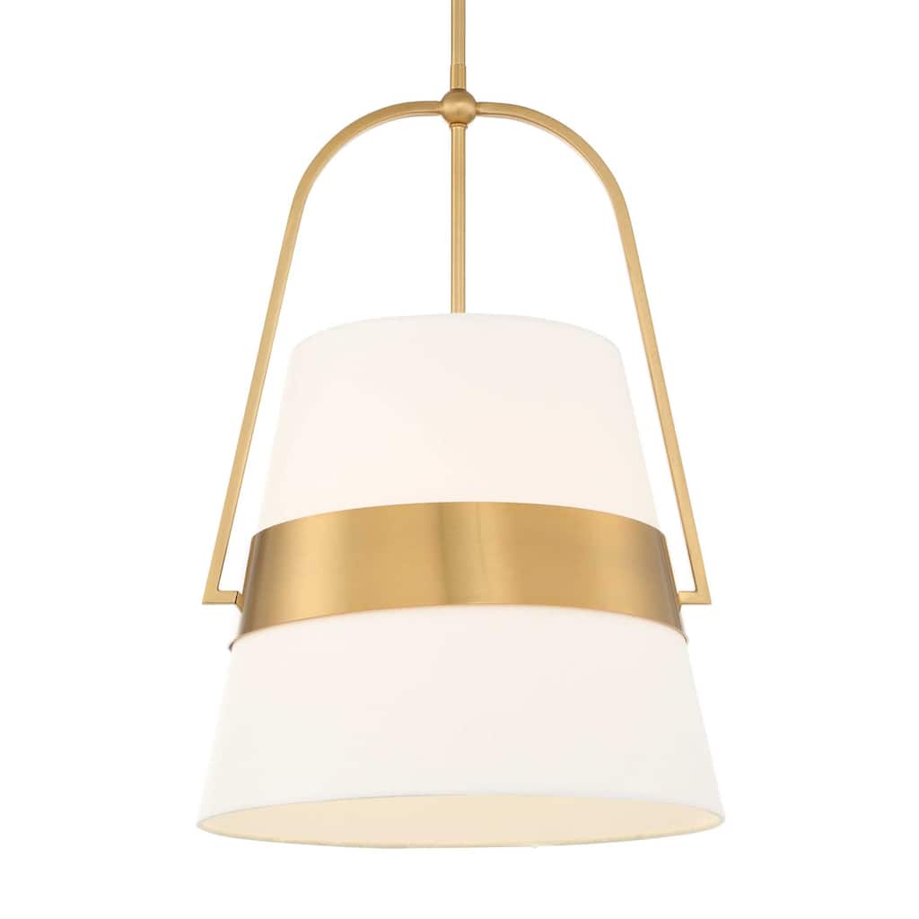 Uttermost Harness 1 Light Shade Pendant - 15"W x 15"D x 23.25"H