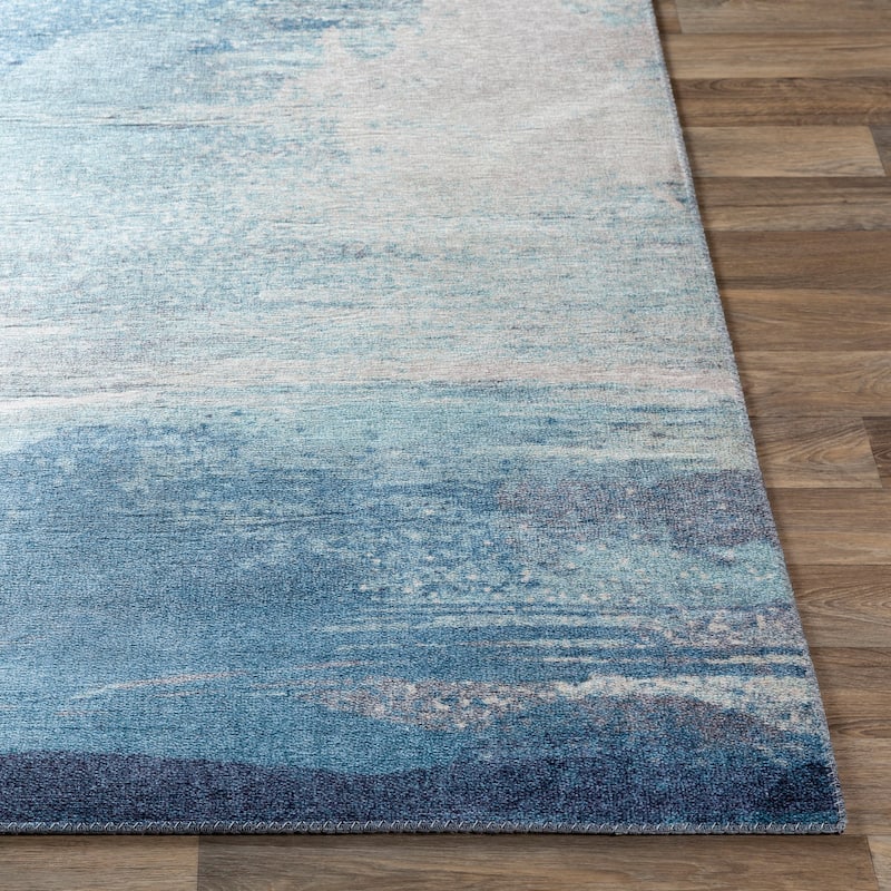 Livabliss Lorraine Abstract Watercolor Area Rug