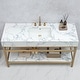 preview thumbnail 72 of 150, Ecija Bath Vanity, Metal Support with Composite Stone Top, no Mirror