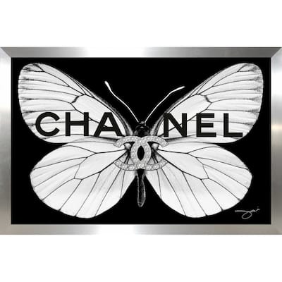 "Chanel White Butterfly" by Jodi Print on Acrylic