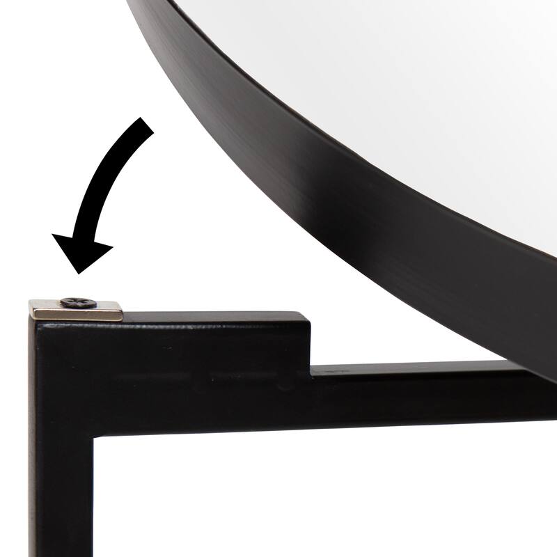 Kate and Laurel Celia Round Metal Side Table - 18.25x18.25x22