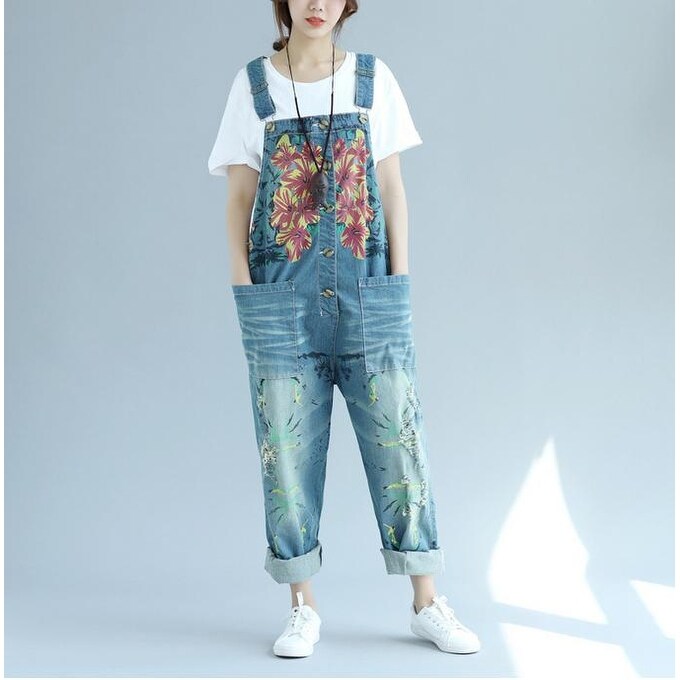 boho denim overalls