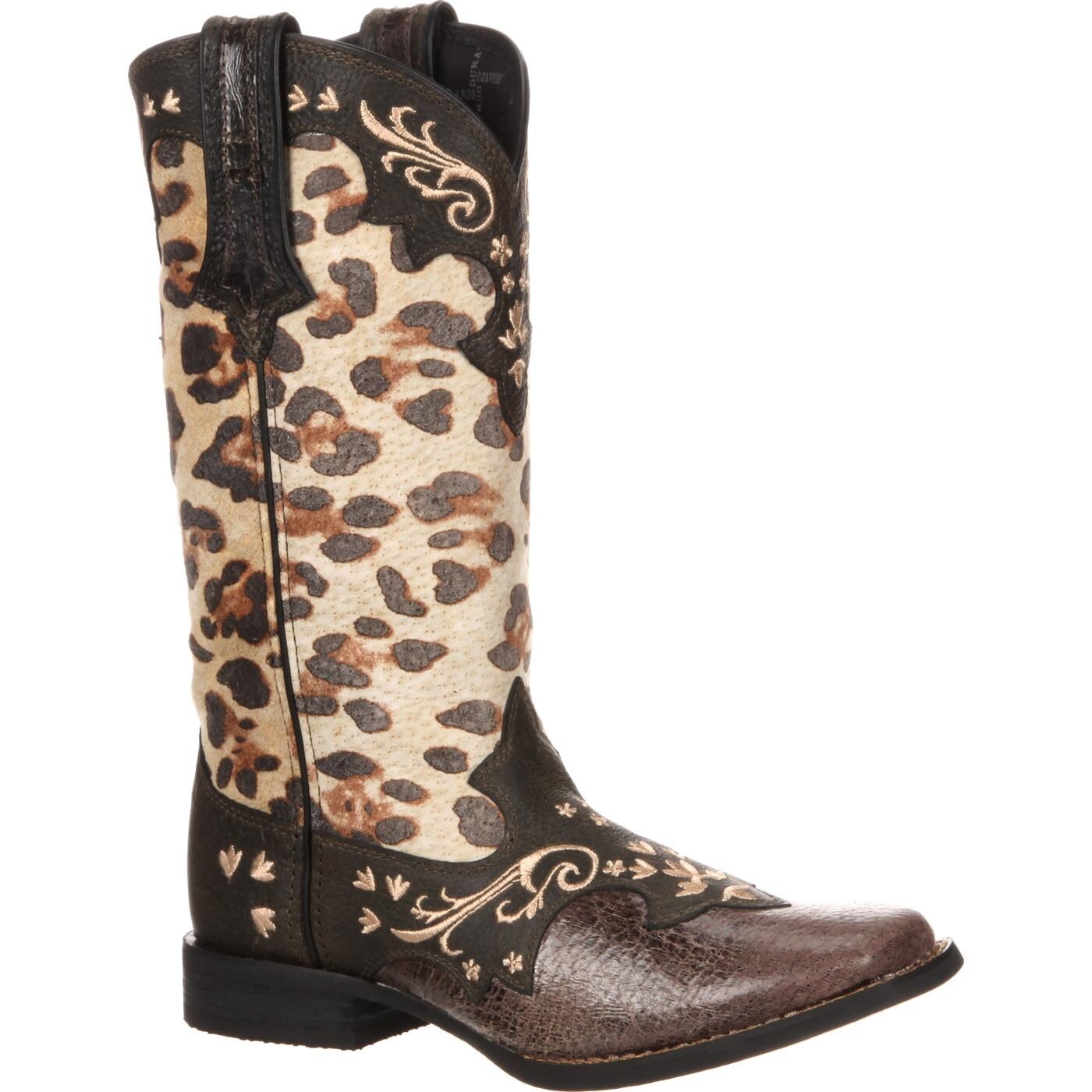womens leopard cowboy boots