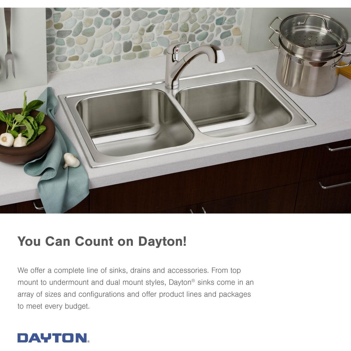 Shop Elkay D12522 Dayton 25 Single Basin Drop In Stainless Steel