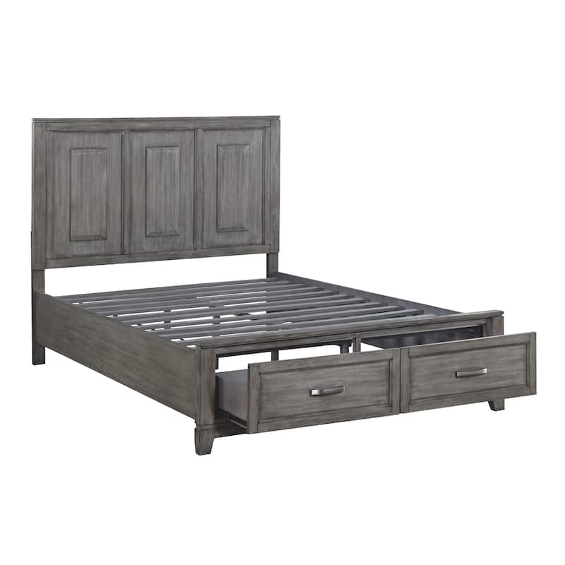 Asa Platform Bed with Footboard Storage, Queen