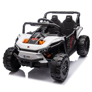 Kids Ride-On Car with Music, Suspension, Storage & Remote Control