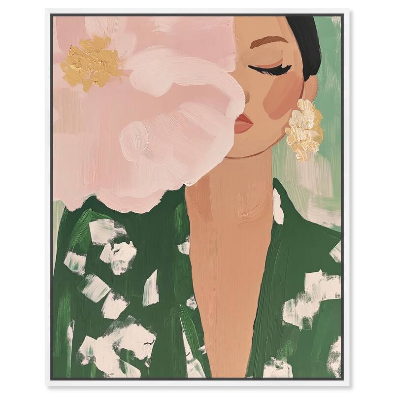 Livia III Canvas by Art Remedy - White - 36" x 45"