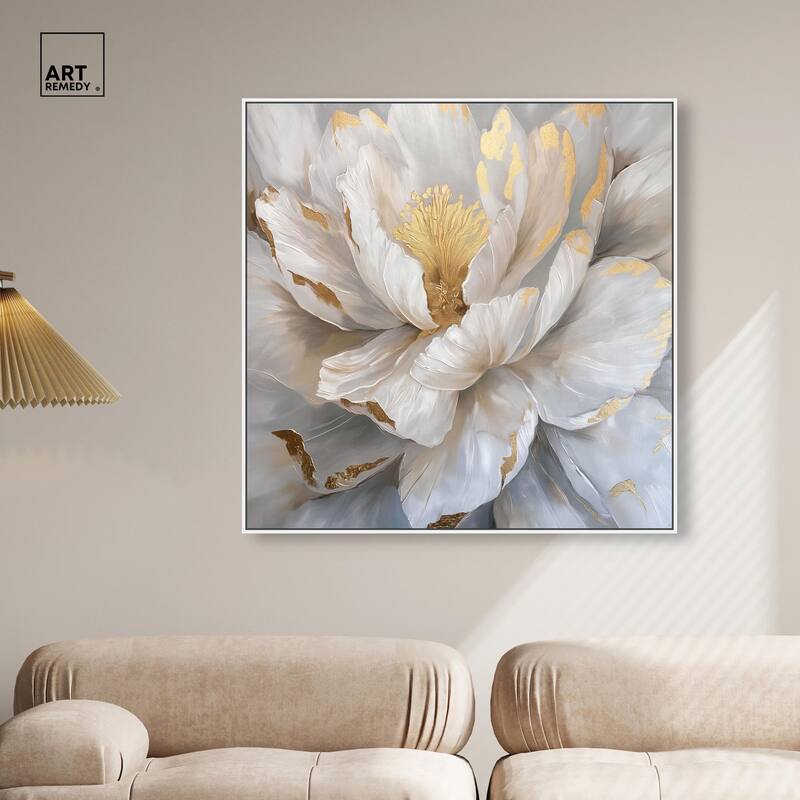 Golden Veins of Grace Canvas by Art Remedy