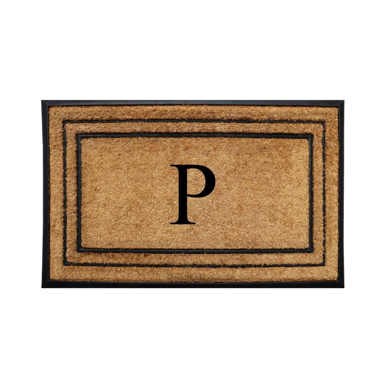 A1HC Natural Coir & Rubber Door Mat, Heavy Duty, Dirt Trapping, Long-Lasting Entrance Doormats,Thick & Durable Outdoor Entry Mat - 25" X 57" - P