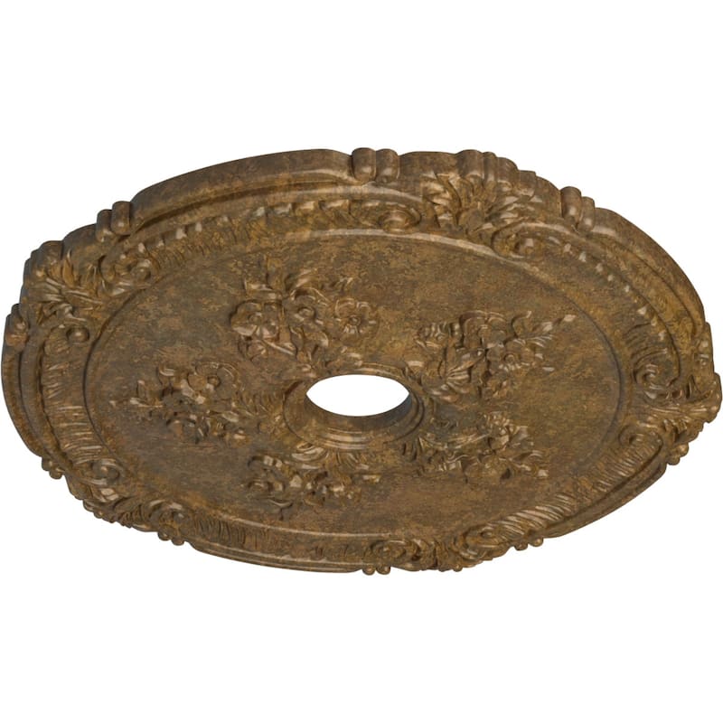 26"OD x 3 3/4"ID x 1 1/2"P Attica with Rose Ceiling Medallion