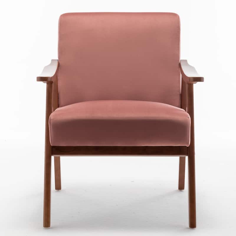 Living Room Chair with Solid Wood Frame, Accent Chair Extra-Thick Backrest, Wingback Chair