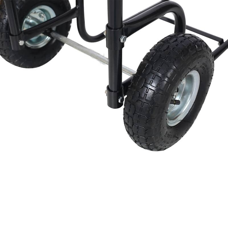 Firewood Cart Log Carrier Wood Mover Hauler Rack Rolling Dolly