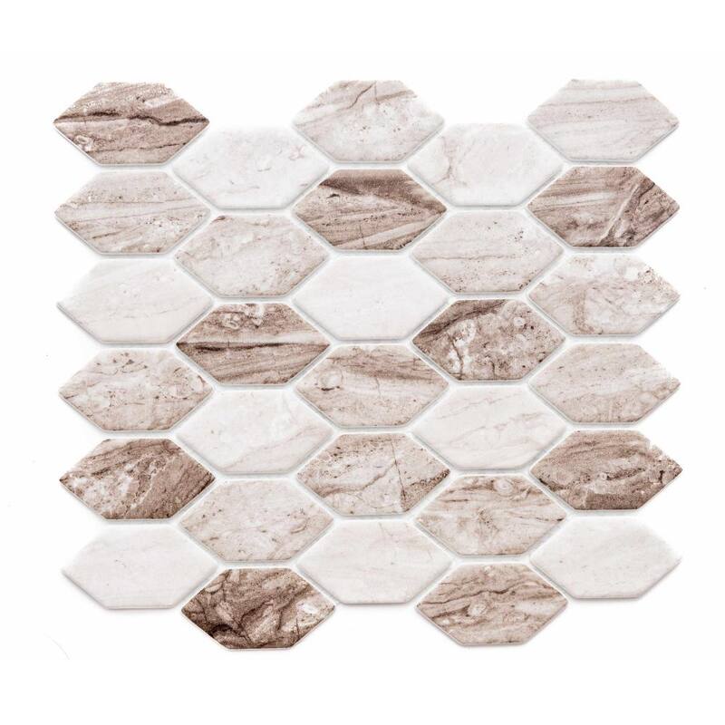 Recycled Serenity 1.75in x 2.88in Glass Backsplash Wall Tile