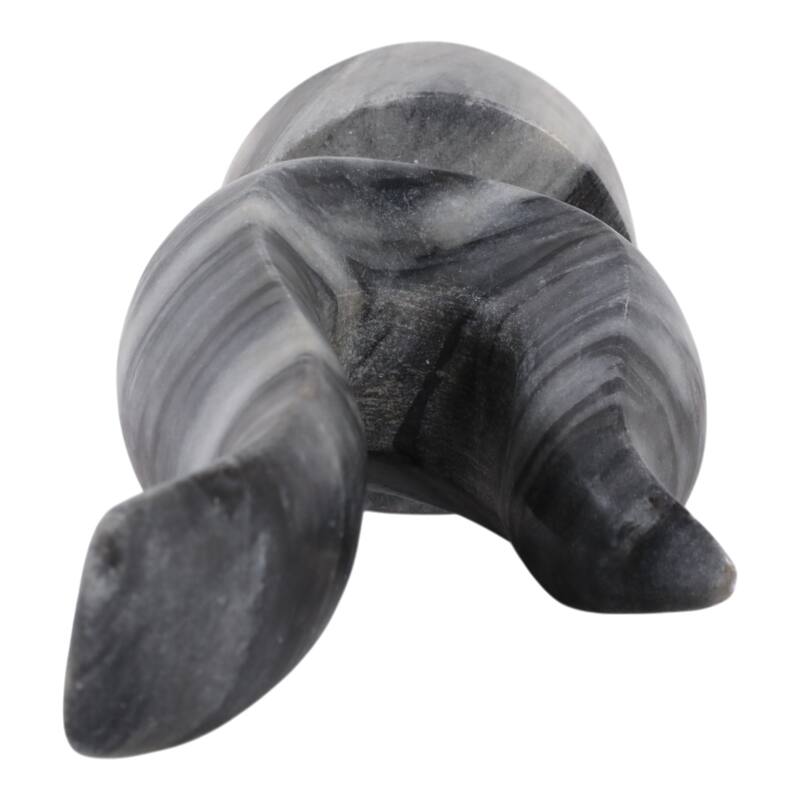 Marble Decorative Object Curved Hook-Inspired Statue - 12" Gray - 12.0"