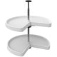 preview thumbnail 1 of 5, Rev-A-Shelf 3472 Series 24 Inch Kidney 2 Shelf Lazy Susan White