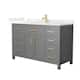 Option Dark Gray / Giotto Quartz Top / Brushed Gold