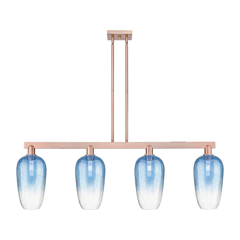 Innovations Lighting Urban Downtown - Brookhaven Flute - 4 Light 48" Stem Hung Island Light