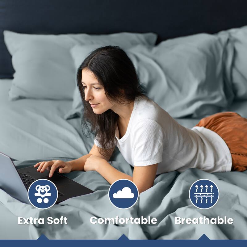 Martex 400 TC 100% Cotton Sateen, Deep Pocket, Silky Soft Sheet Set