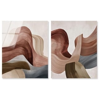 Desert Petals Harmony Boho Decor Set of 2 Acrylic Print by Art Remedy