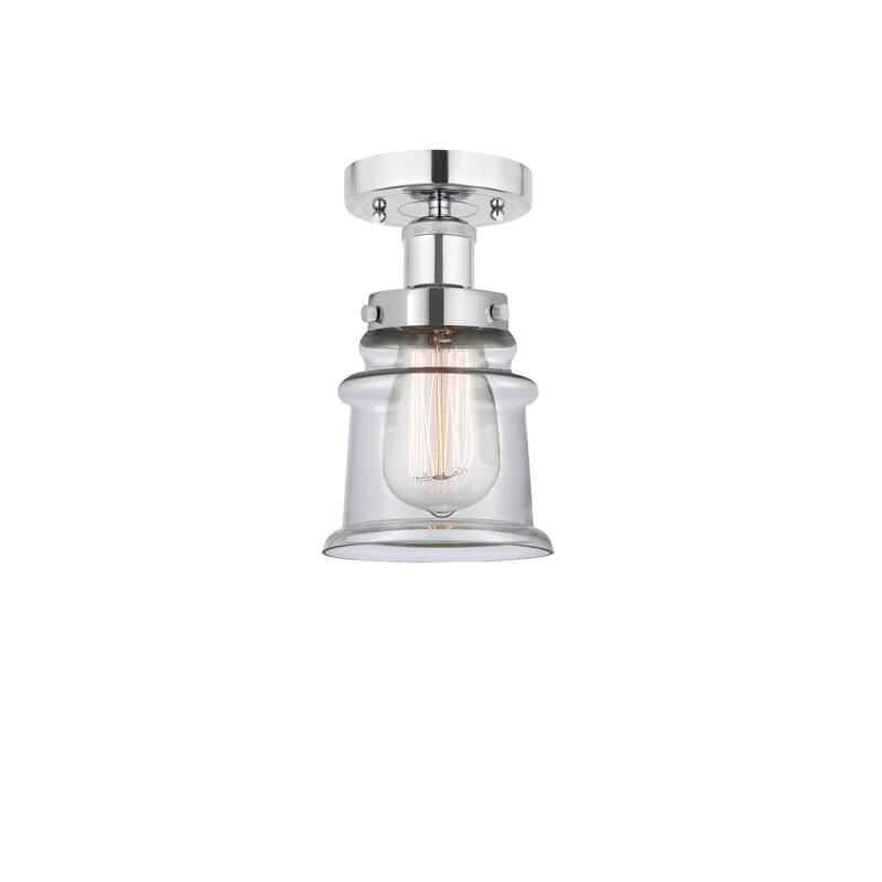 Innovations Lighting Canton - 1 Light 5" Semi-Flush Mount - Clear/Polished Chrome