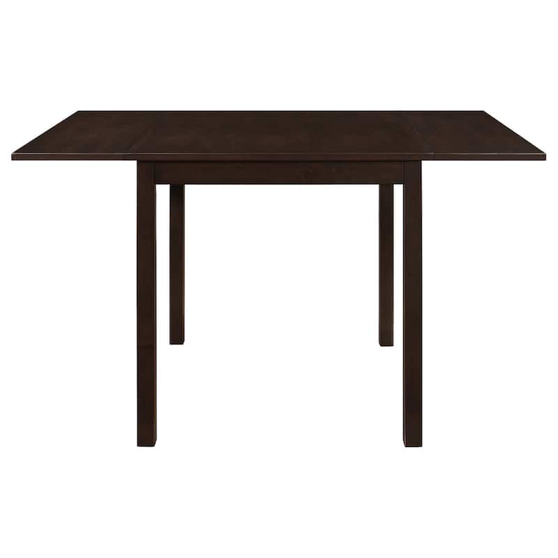 Elso 4pc Dining Set, Table w Drop Leaf, Brown, 3 Lattice Style Chair