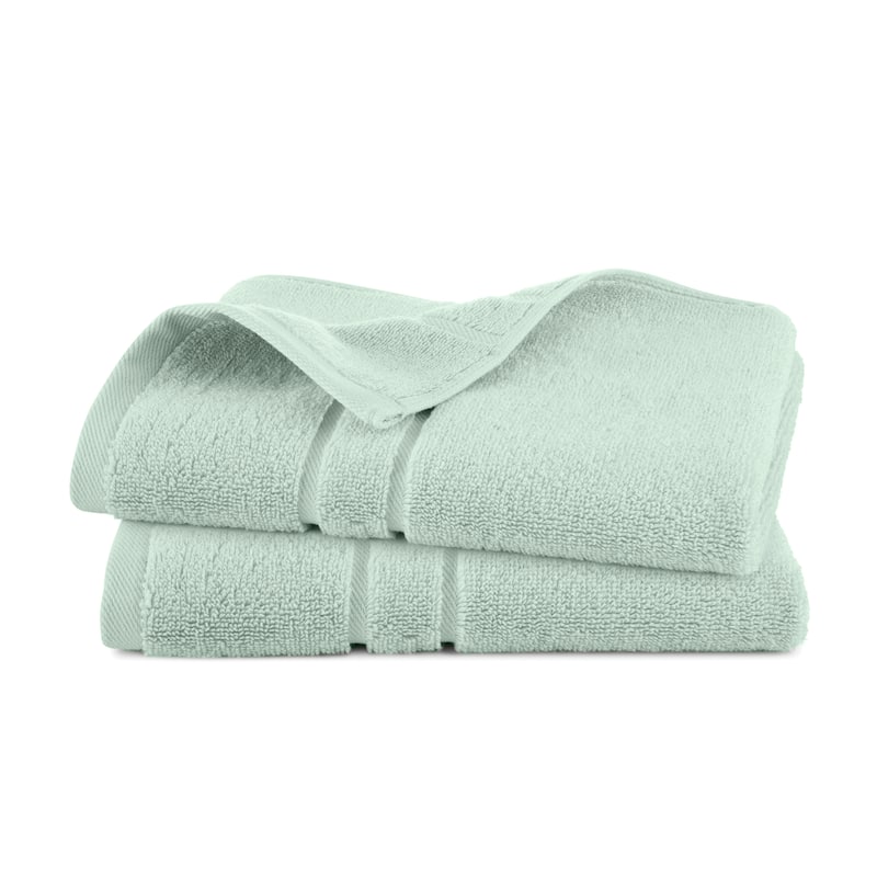 Clean Design Home x Martex Solid Supima 2-Pack Hand Towel Set - Hand Towel - Sage