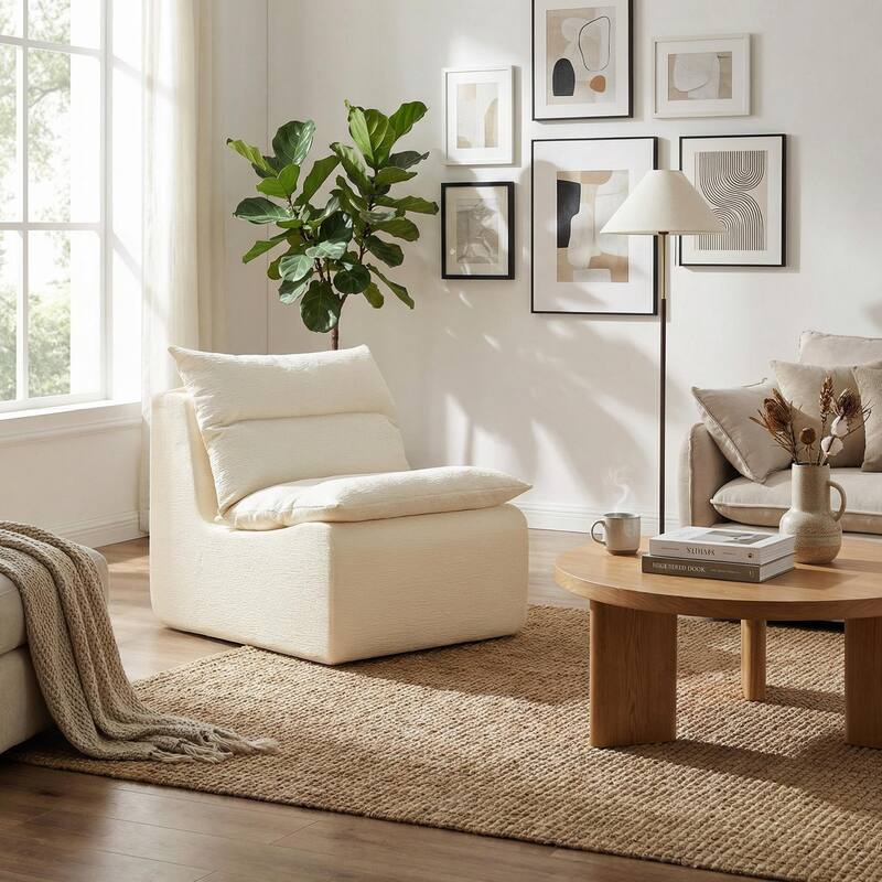 HOMYLIN 35.43" Lounge Chair, Single Seat Upholstered Sofa Chair