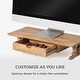 preview thumbnail 13 of 35, Jani Wood Monitor Stand Riser Desk - Ergonomic Design Stand, Desktop Organizer Table for Home, Office Workspace, Gaming Desk