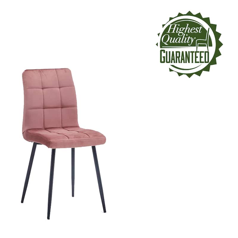 Porthos Home Pacie Dining Room Chairs Set Of 4, Velvet And Iron Legs