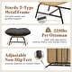 preview thumbnail 12 of 26, 2-Piece Outdoor Wicker Ottomans with Cushions, Weather-Resistant Boho Patio Rattan Footrests for Garden, Porch, and Balcony