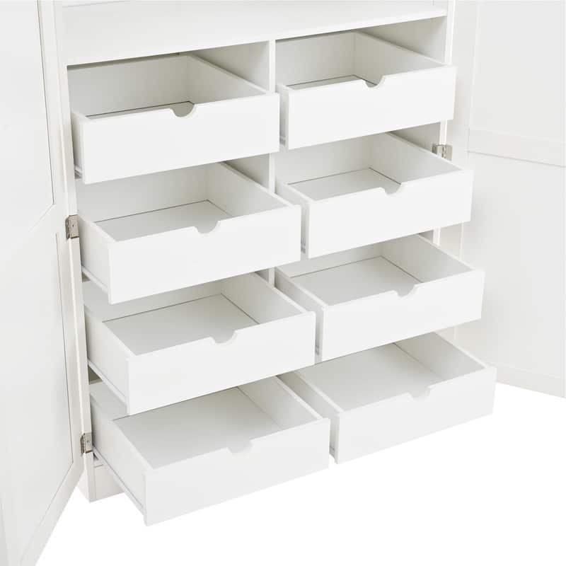 70.9"Tall Freestanding Kitchen Pantry Cabinet with Doors, Pull-out Trays and Adjustable Shelves for Organization