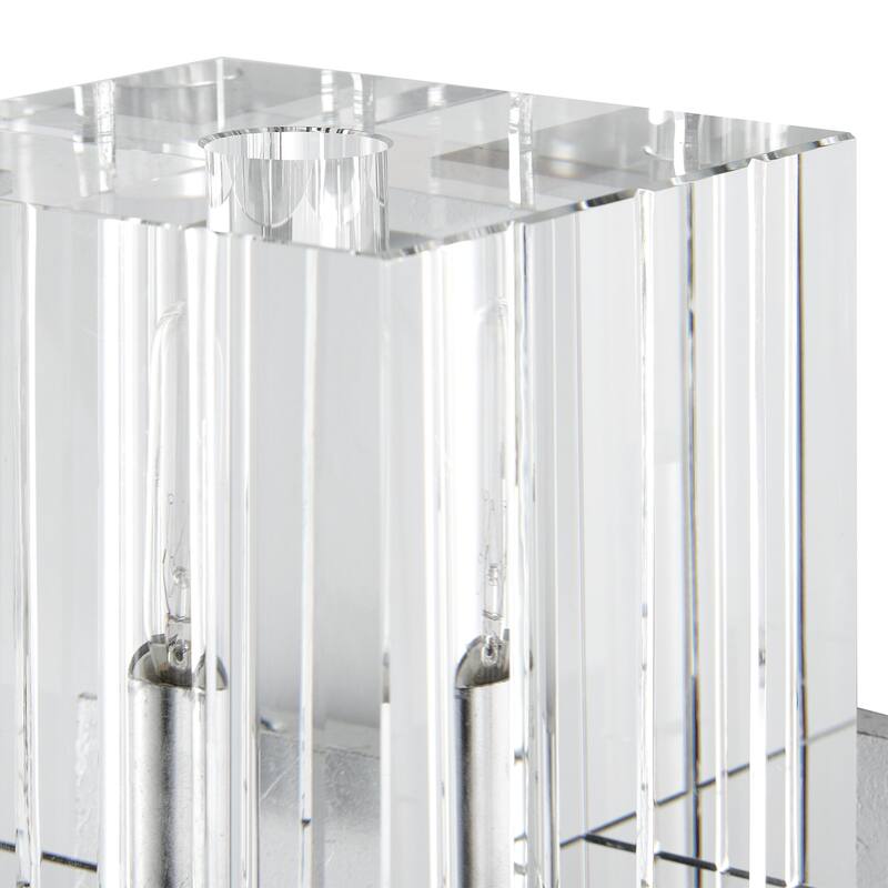 Currey & Company Valerio Silver 1-Light Wall Sconce - 9.5"h x 5"w x 6.5"d