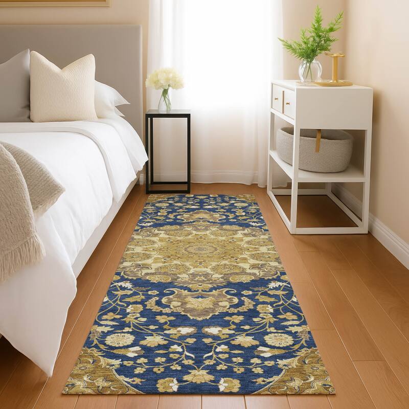 Machine Washable Indoor/ Outdoor Global Eckley Chantille Rug