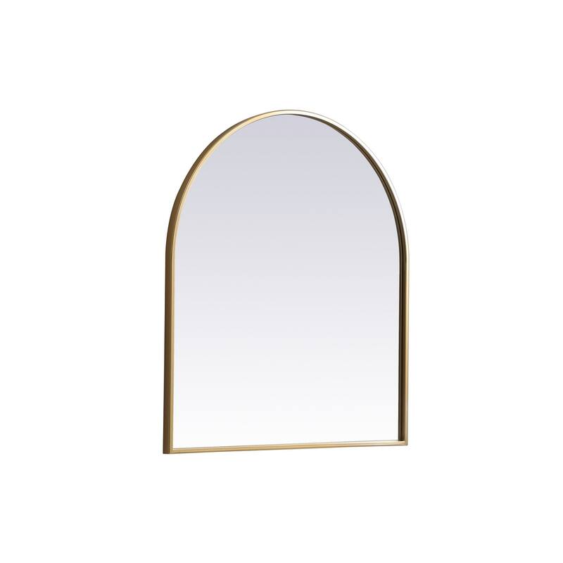 Indigo Home Metal Frame Arch Mirror 27x30 Inch
