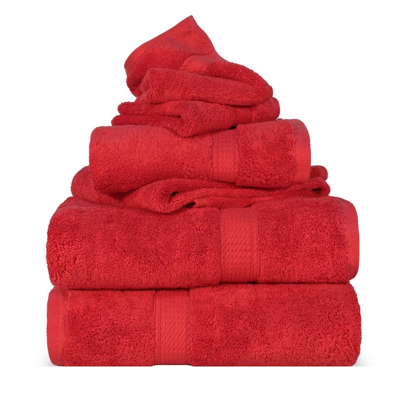 Superior Egyptian Cotton Pile Heavyweight 6-Piece Towel Set
