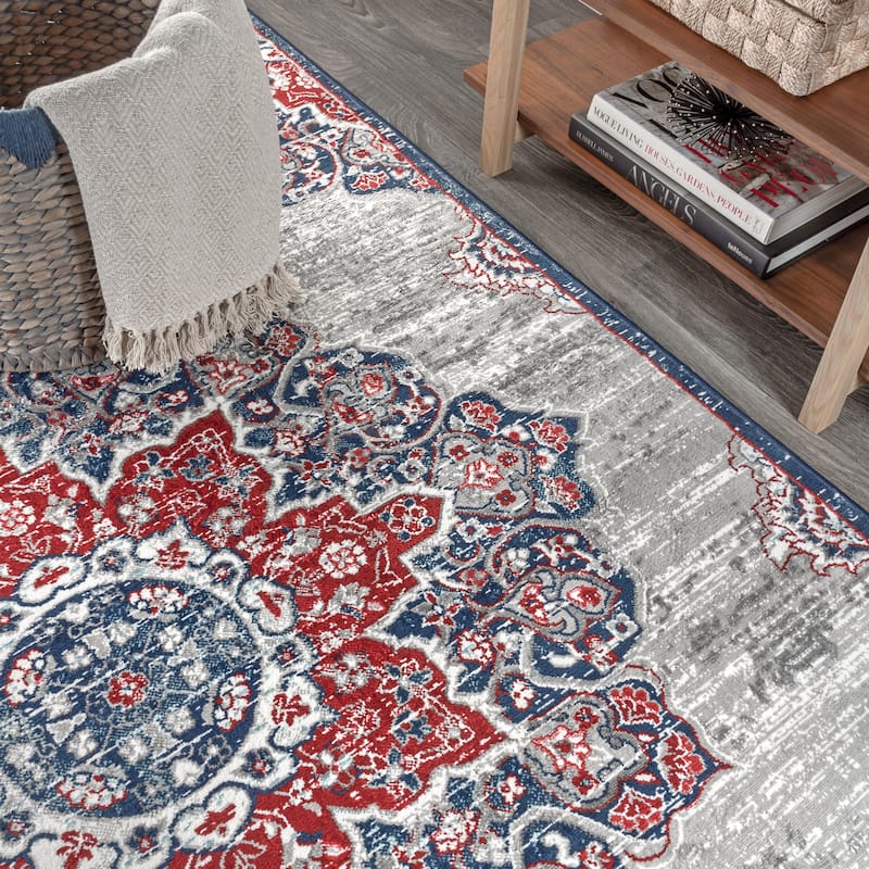JONATHAN Y Traditional Persian Vintage Medallion Area Rug