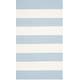 preview thumbnail 104 of 153, SAFAVIEH Handmade Montauk Caspian Stripe Cotton Flatweave Rug 2'3" x 5' - Sky Blue/Ivory - Rectangle