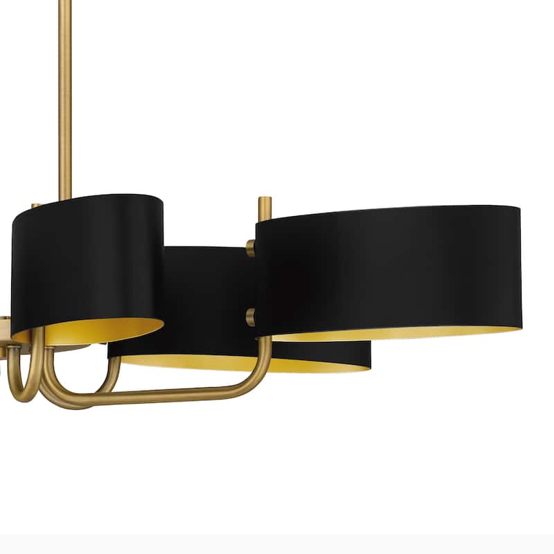 Madden 6-Light Aged Brass Linear Chandelier