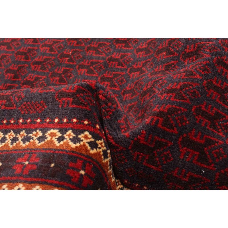 ECARPETGALLERY Hand-knotted Teimani Dark Navy Wool Rug - 2'8 x 4'2