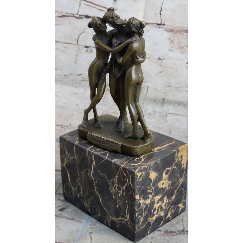 Hot Cast Three Graces By Canova Bookend Book End Bronze Sculpture Statue Figure