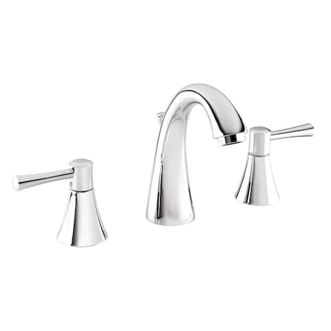Belanger Two Handle Widespread Bathroom Faucet, Polished Chrome