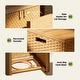 preview thumbnail 38 of 37, MAISON ARTS Outdoor Sofa Set，All-Weather Solid Wood Wicker Sectional Furniture Set